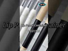 透明なプラスチック鉛筆 リップスティックチューブと唇光ブラシ 化粧品パッケージ