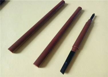 細いブラウンの防水眉毛鉛筆の管はABS材料をカスタム設計します