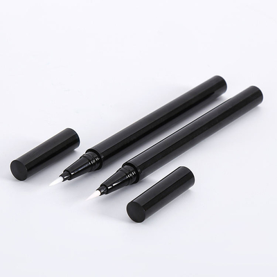 良い価格 Cosmetic packaging material for thin Eyeliner pen thin liquid Eye line pencil with steel beads empty black container オンライン