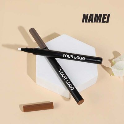良い価格 Eyebrow Pencil Waterproof Fork Tip Eyebrow Tattoo Pen Tube OEM Four Tips Eyebrow Pencil オンライン